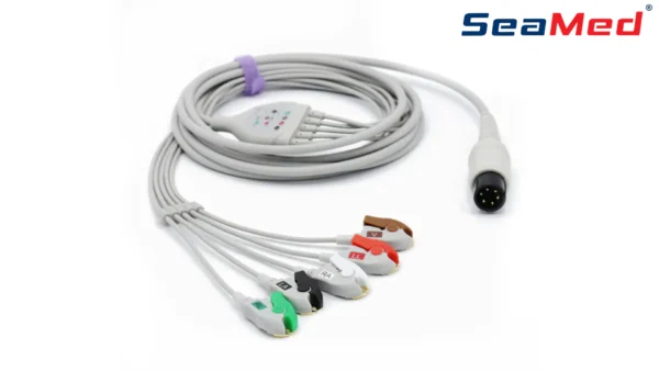 AAMI 6 PIN UYUMLU 5 LEAD EKG KABLOSU - Görsel 3