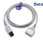 AAMI 6 PIN UYUMLU 5 LEAD EKG ARA KABLO