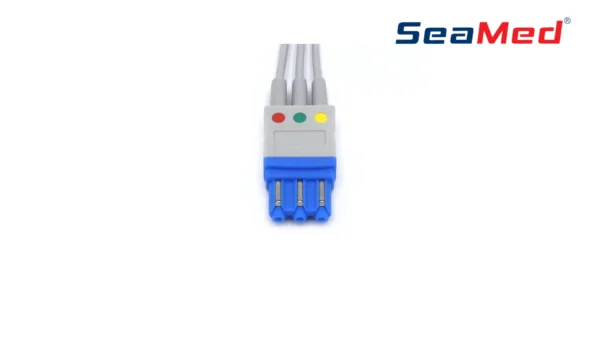 PHILIPS UYUMLU 3 LEAD EKG LEAD KABLOSU - Görsel 2