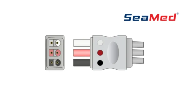 MINDRAY UYUMLU 3 LEAD EKG LEAD KABLOSU - Görsel 2