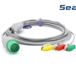 NIHON KOHDEN UYUMLU 3 LEAD DEFİBRİLATÖR KABLOSU