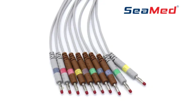 GE MARQUETTE UYUMLU 10 LEAD BANANA EKG KABLOSU - Görsel 3