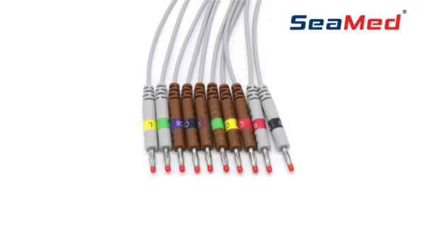 NIHON KOHDEN UYUMLU 10 LEAD BANANA EKG KABLOSU - Görsel 2