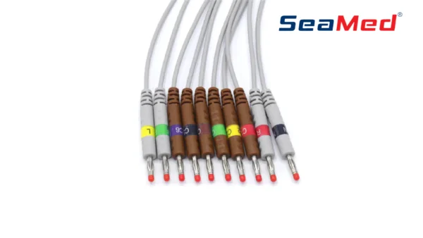 SCHILLER UYUMLU 10 LEAD BANANA EKG KABLOSU - Görsel 2