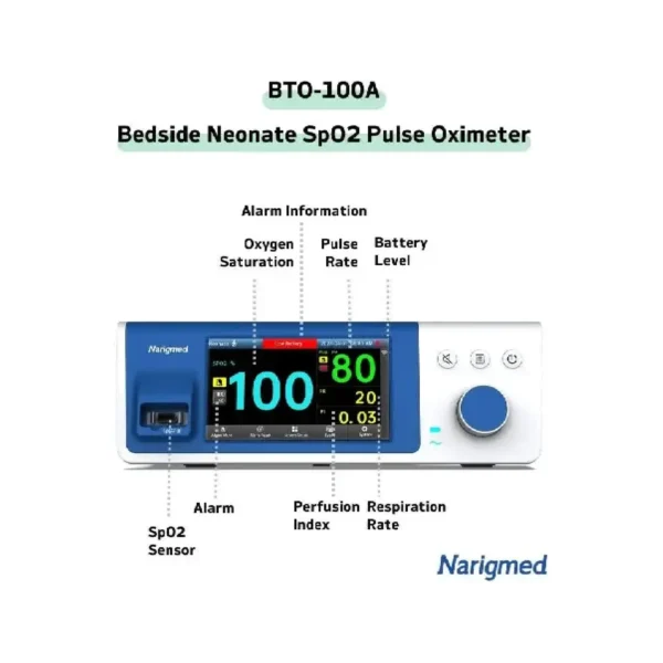 NARIGMED BTO-100A KONSOL TİPİ PULSEOKSİMETRE - Görsel 3
